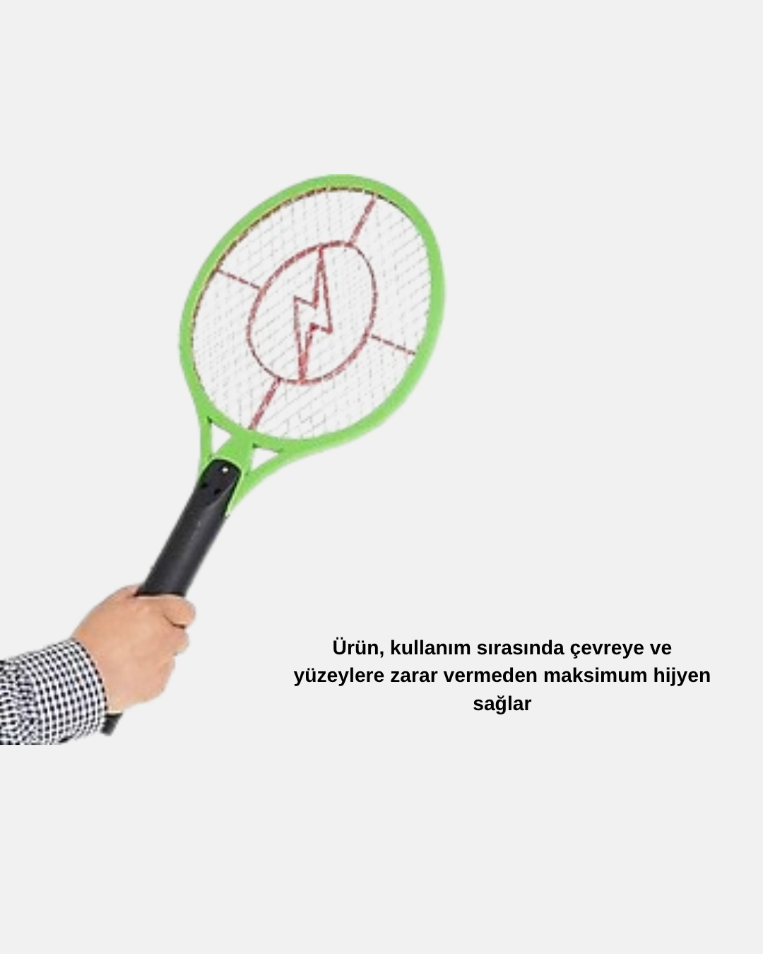 Yüksek Gerilimli Elektronik Sinek Raket – Sessiz, Kimyasız Ve Güvenli Kullanım ( Lisinya )