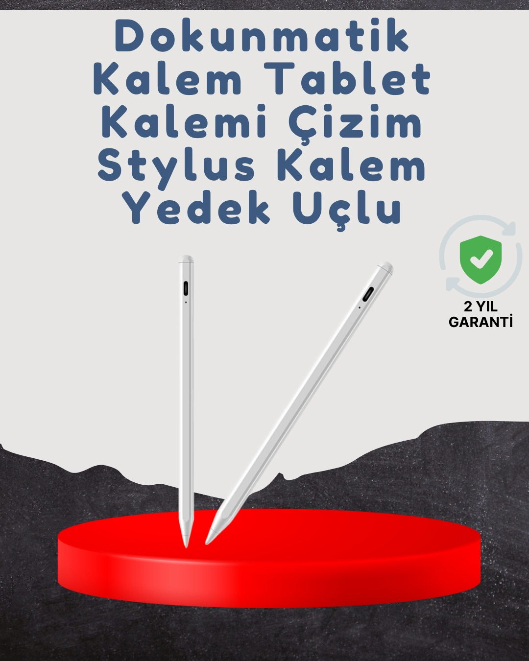 Yüksek Hassasiyetli Eğim Sensörlü Dijital Kalem – Usb-c Hızlı Şarjlı ( Lisinya )