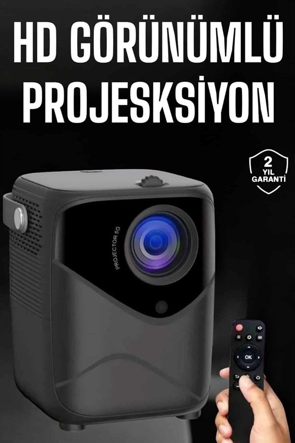 Yüksek Hd Görünümlü Taşınabilir Projeksiyon Cihazı ( Lisinya )