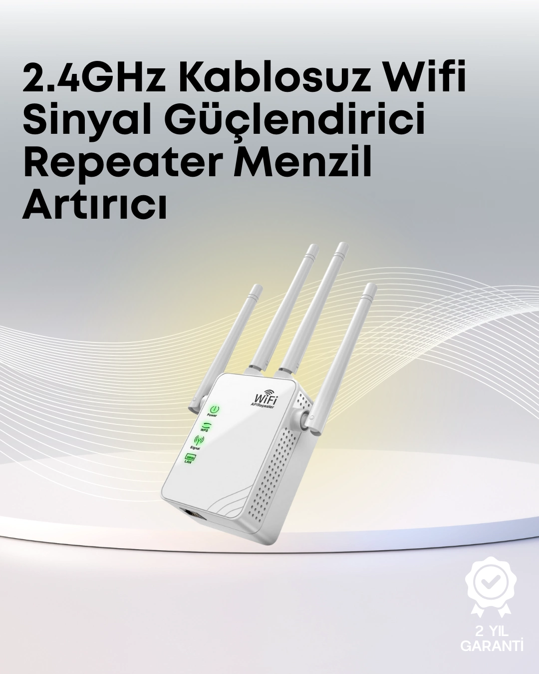 Yüksek Hızlı Parazit Önleyici Kablosuz Repeater Router ( Lisinya )
