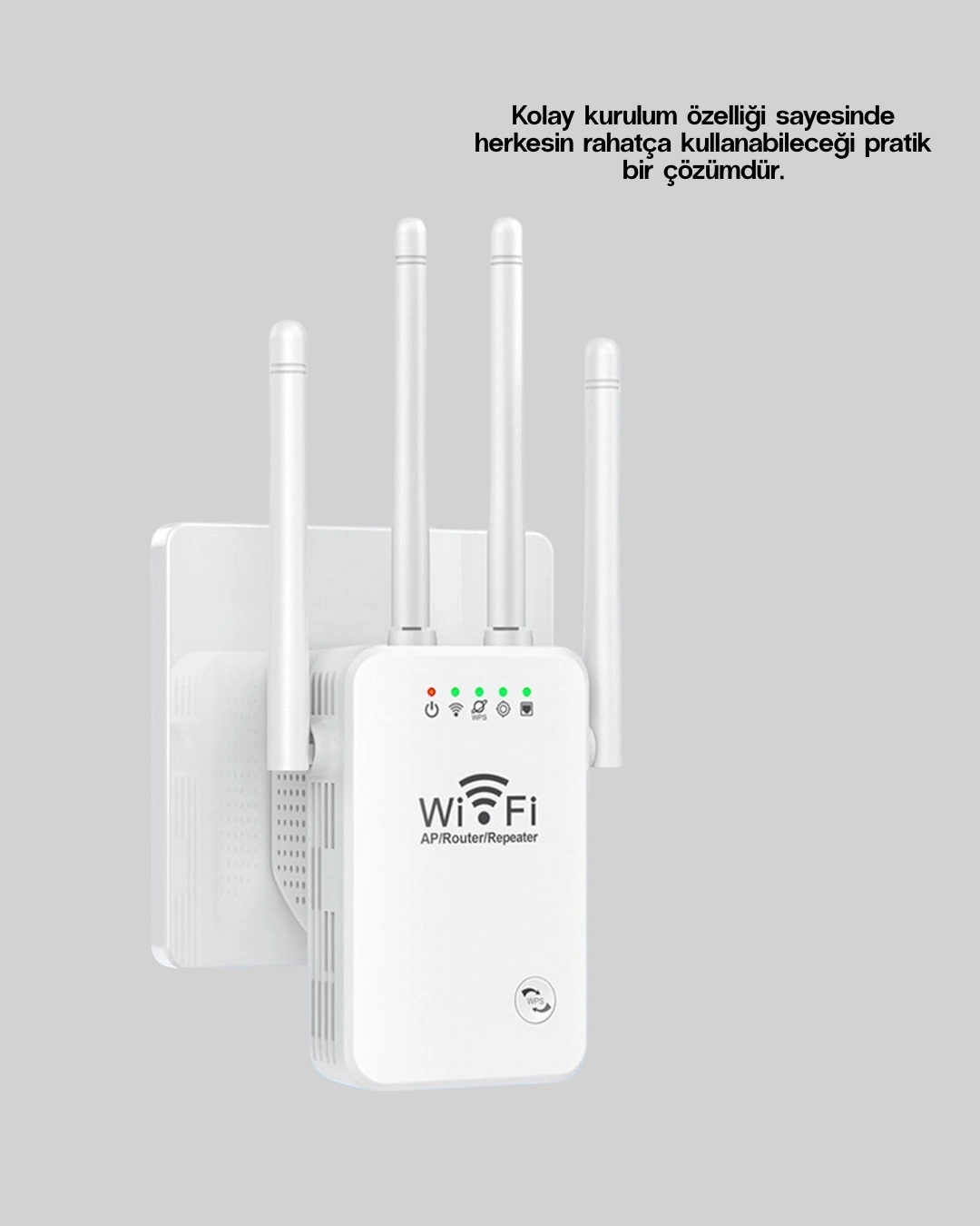 Yüksek Hızlı Parazit Önleyici Kablosuz Repeater Router ( Lisinya )