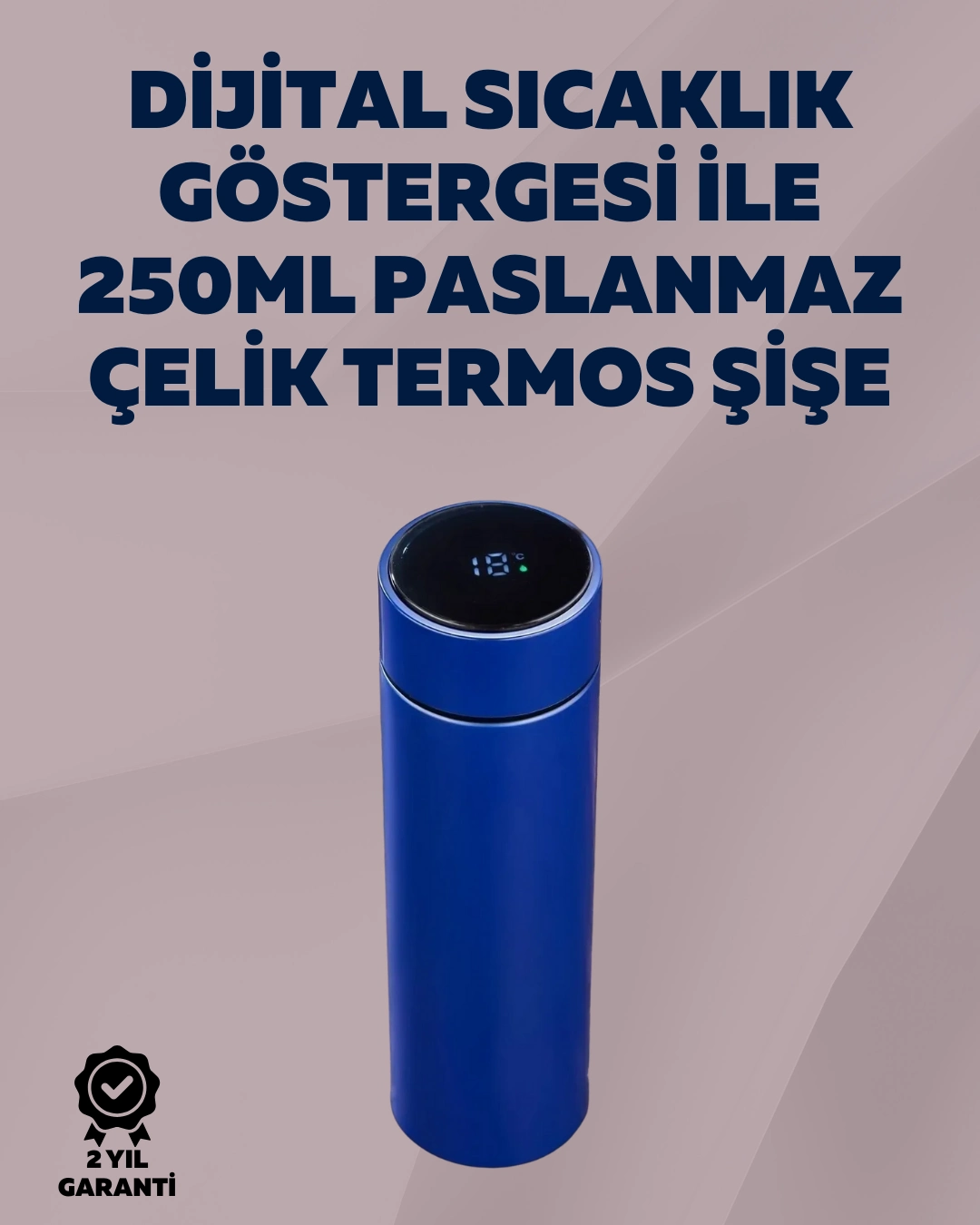 Yüksek Isı Korumasına Sahip Taşınabilir Çelik Termos ( Lisinya )