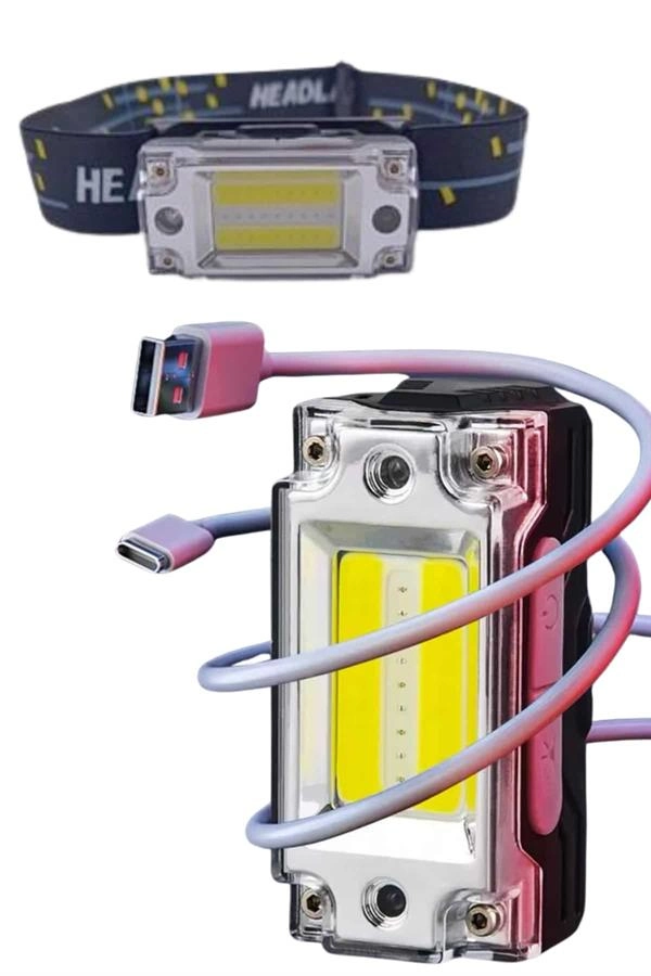 Yüksek Işıklı Şarjlı Ve Sensörlü Led Kafa Lambası Kamp Lambası ( Lisinya ) Yüksek Işıklı Şarjlı Ve Sensörlü Led Kafa Lambası Kamp Lambası ( Lisinya )