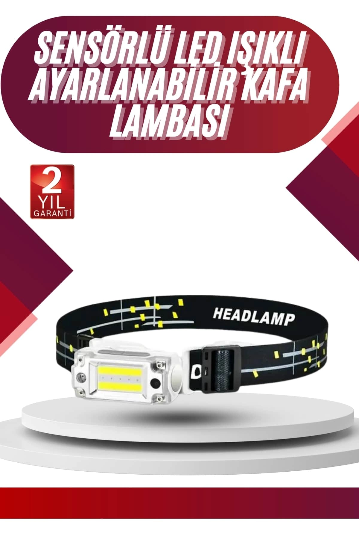 Yüksek Işıklı Şarjlı Ve Sensörlü Led Kafa Lambası Kamp Lambası ( Lisinya ) Yüksek Işıklı Şarjlı Ve Sensörlü Led Kafa Lambası Kamp Lambası ( Lisinya )