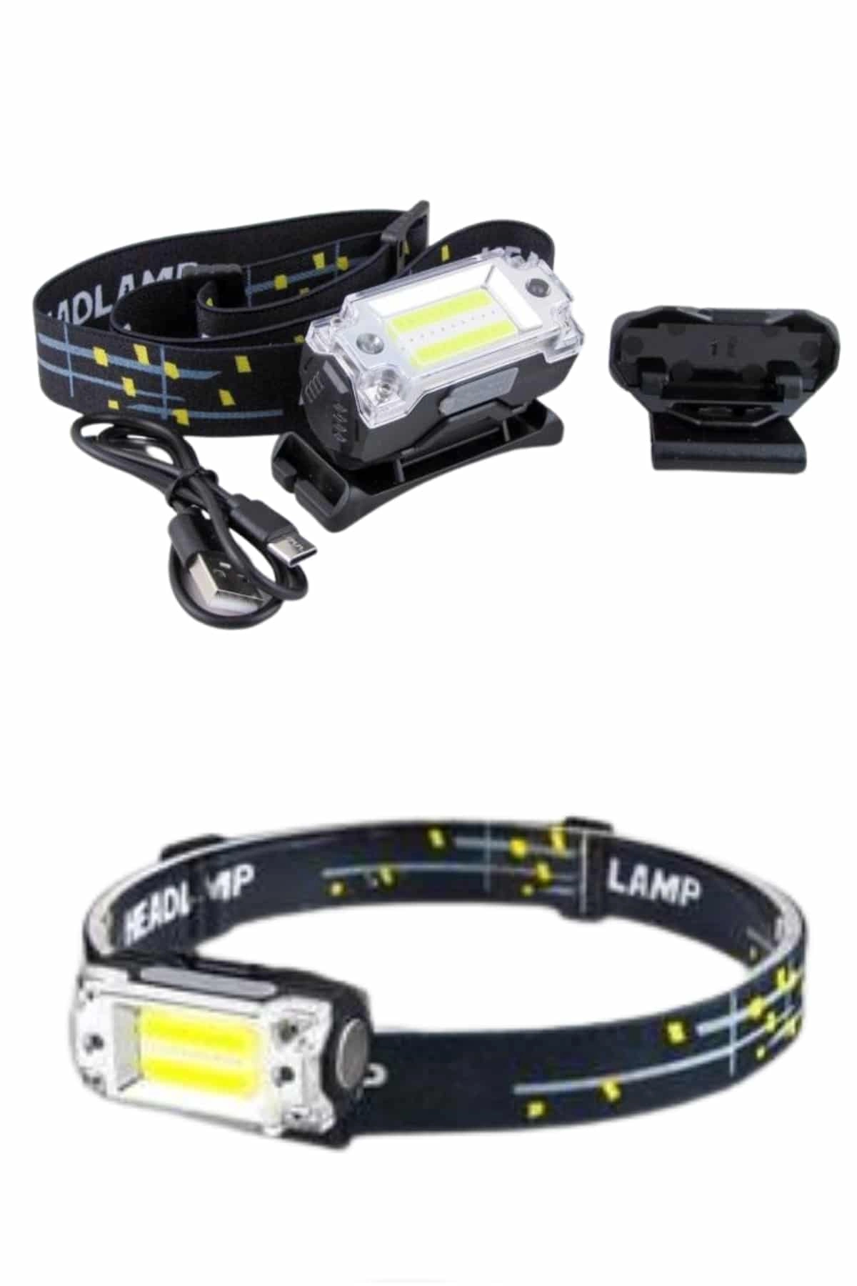 Yüksek Işıklı Şarjlı Ve Sensörlü Led Kafa Lambası Kamp Lambası ( Lisinya )
