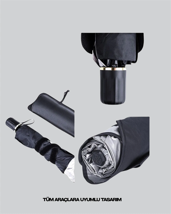 Yüksek Kaliteli Cam Elyaf İskeletli Araba Şemsiyesi – Tüm Araçlara Uygun ( Lisinya )