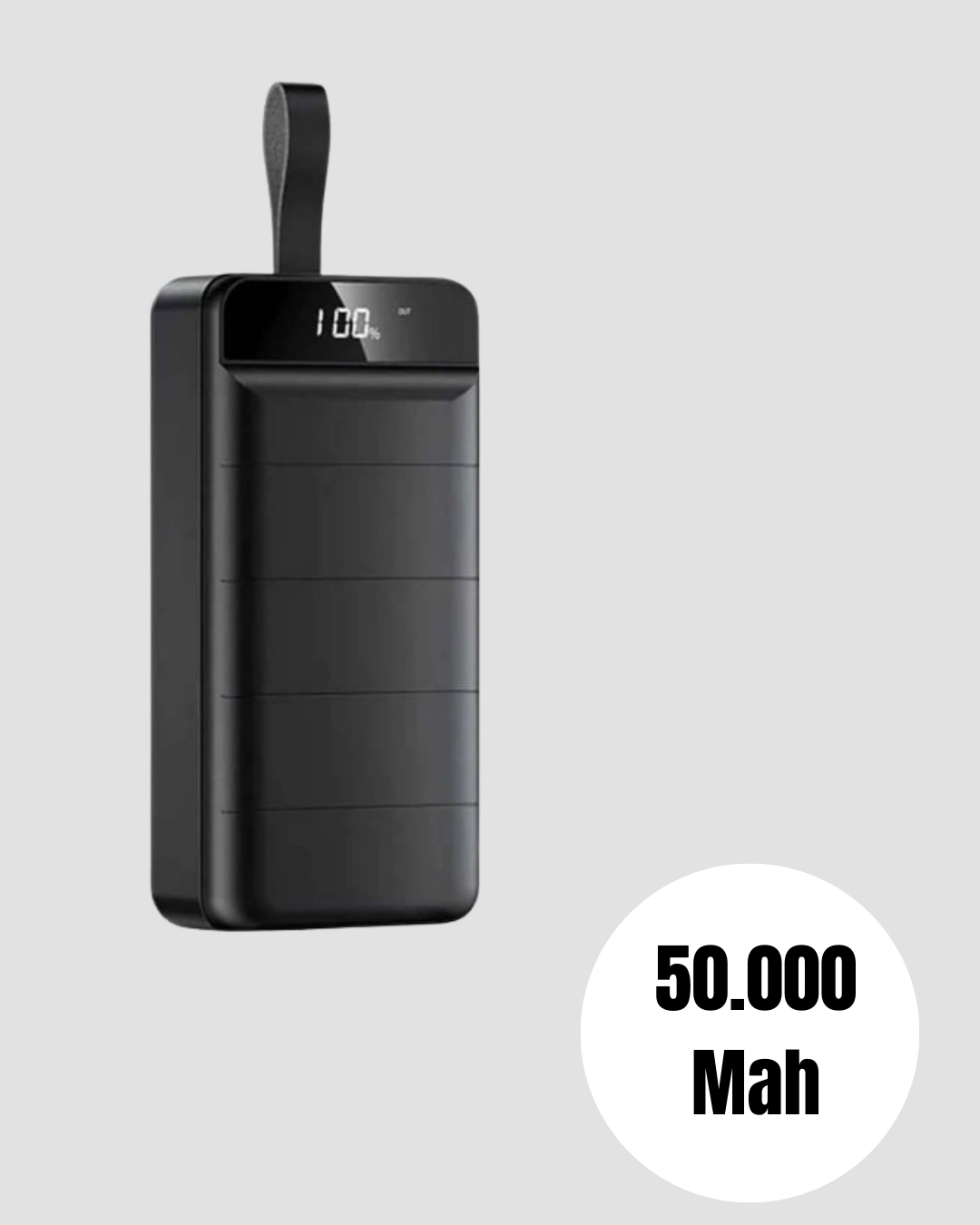 Yüksek Kapasiteli 50.000 Mah Powerbank – Type-c, Lightning Ve Micro Usb Uyumlu, Çoklu Cihaz Şarj Özellikli ( Lisinya )