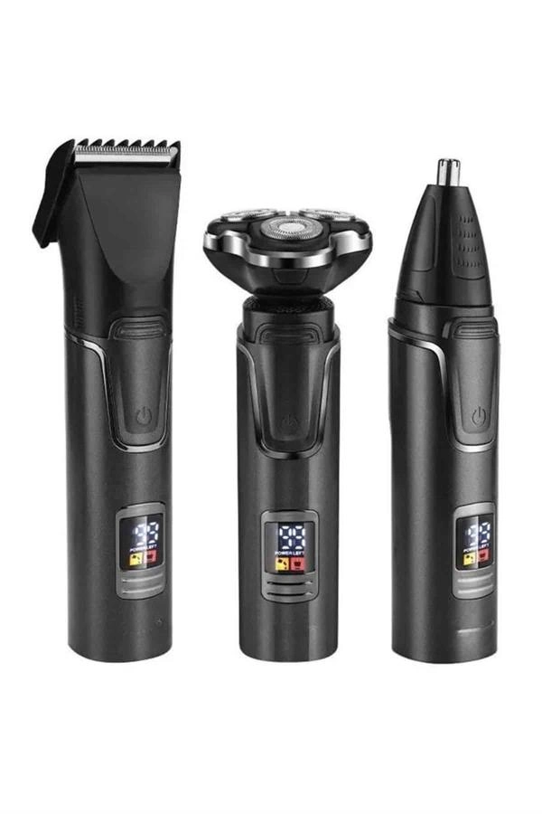 Yüksek Performanslı 3 Başlıklı Profesyonel Şarjlı Islak Ve Kuru Kullanıma Uygun ( Lisinya )