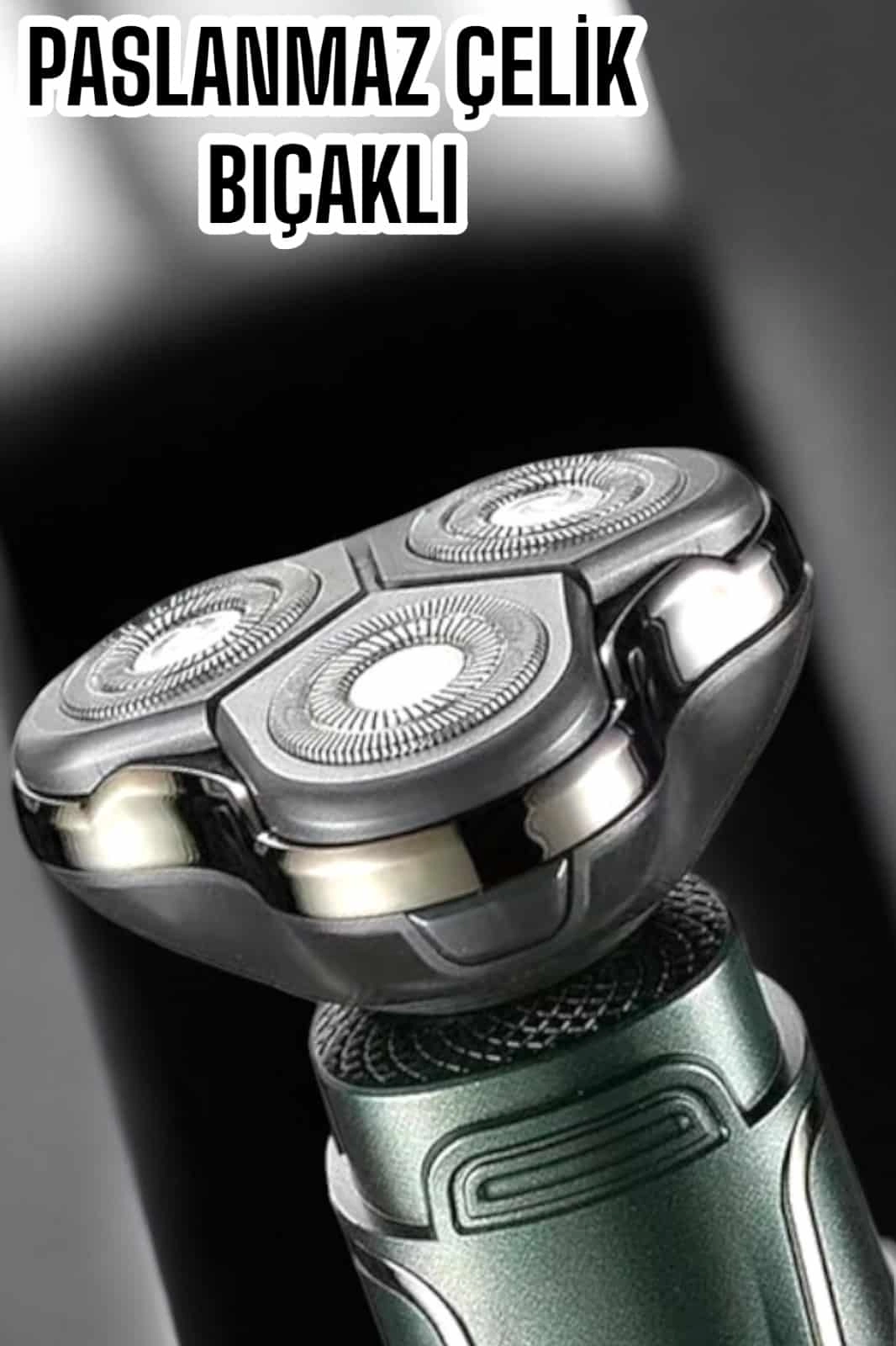 Yüksek Performanslı 3 Başlıklı Profesyonel Tıraş Makinesi ( Lisinya )