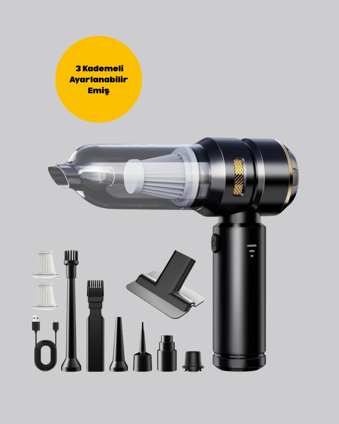 Yüksek Performanslı Araç İçi El Süpürgesi ( Lisinya )