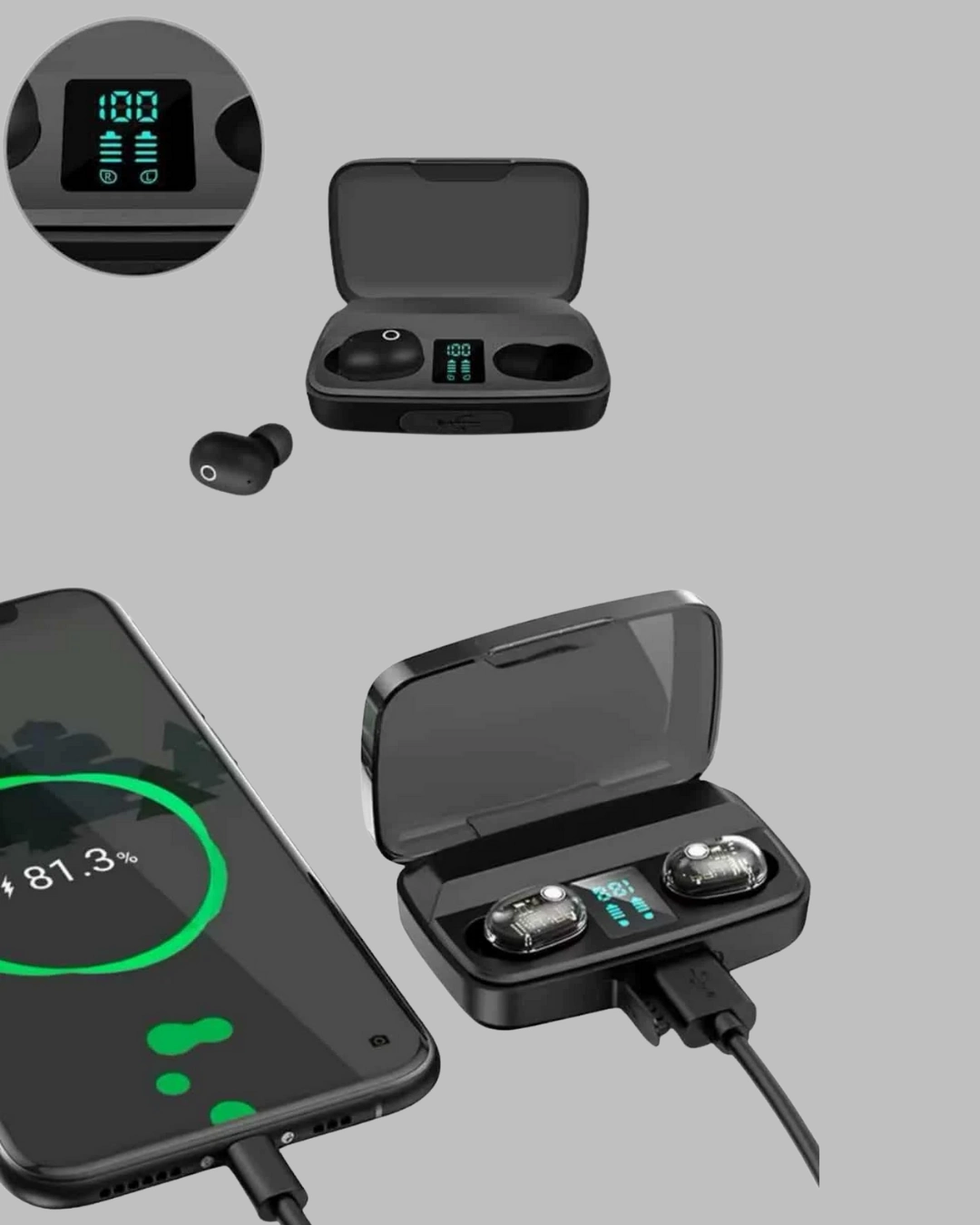 Yüksek Ses Kaliteli A10s Tws Bluetooth 5.0 Kablosuz Kulaklık ( Lisinya )