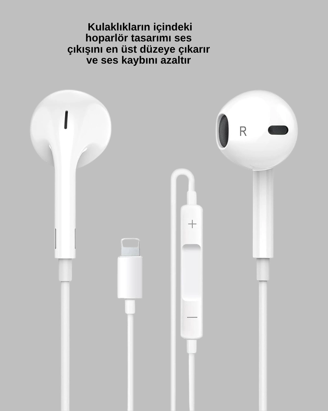 Yüksek Ses Kaliteli Mikrofonlu Kablolu Kulak İçi Kulaklık ( Lisinya )