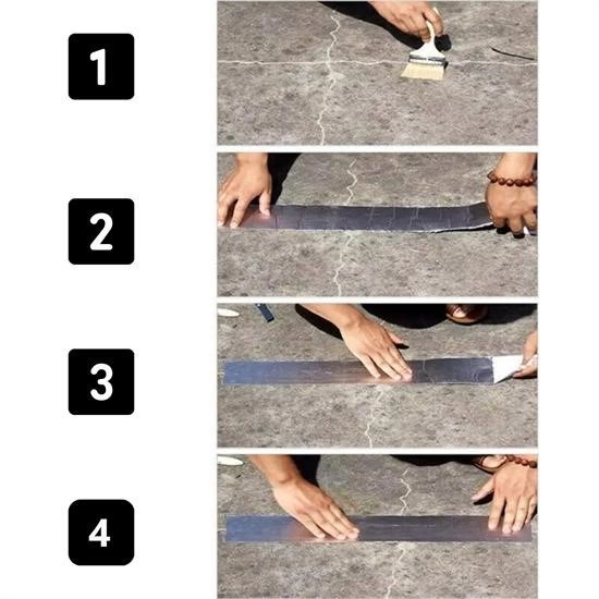 Su Geçirmez Çatlak Bandı 10cm 5m Yüksek Sıcaklık Dayanıklı Çatı Boru Duvar Onarım Çamur Bant ( Lisinya )
