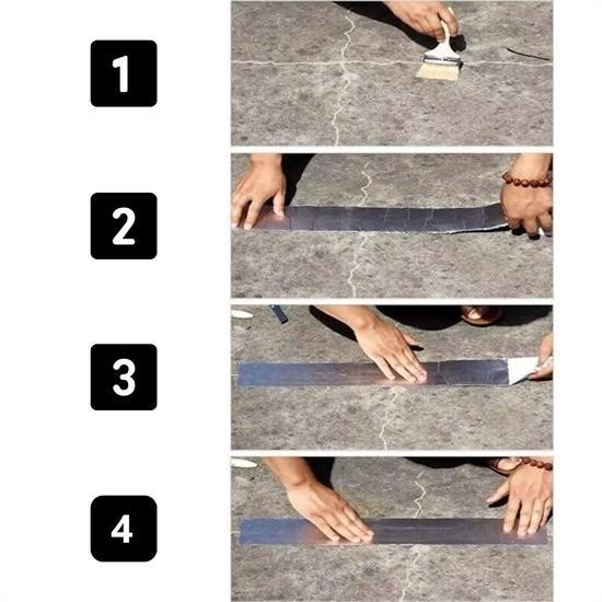Yüksek Sıcaklık Dayanan Su Geçirmez Çatı Boru Duvar Çatlak Yapışkan Bant Folyo 5 Mt X 10 Cm ( Lisinya )
