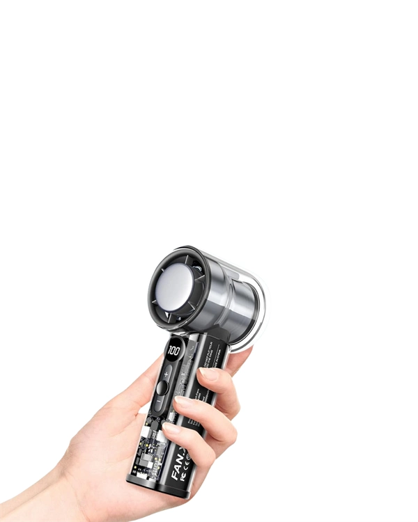 Yüksek Verimli Soğutmalı El Fanı | 100 Seviye Hız Kontrolü | 6 Saat Pil Ömrü ( Lisinya )