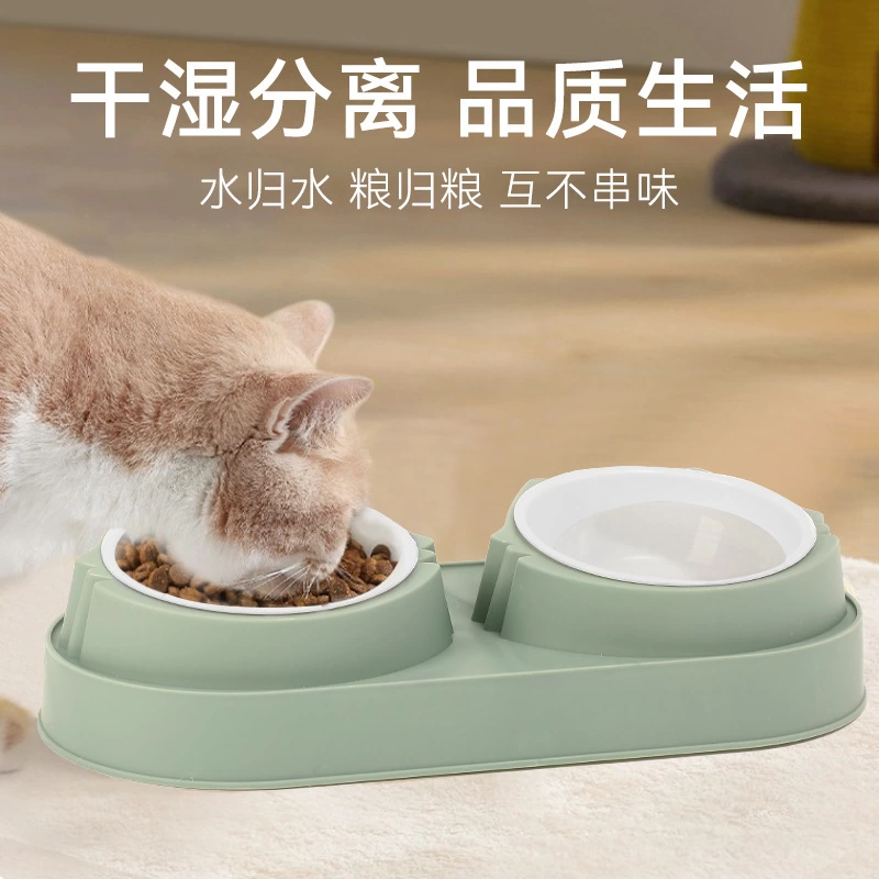 Yükseltilmiş Eğimli 2'li Kedi Köpek Mama Ve Su Kabı - Çiftli Mama Kabı ( Lisinya ) Yükseltilmiş Eğimli 2'li Kedi Köpek Mama Ve Su Kabı - Çiftli Mama Kabı ( Lisinya )
