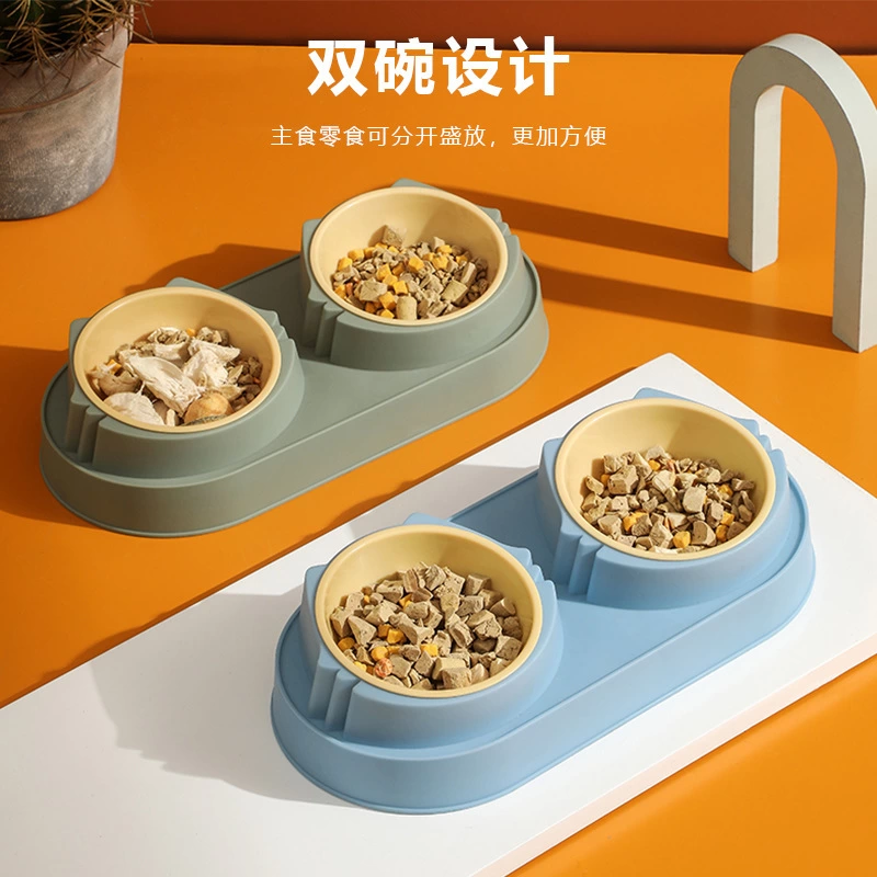 Yükseltilmiş Eğimli 2'li Kedi Köpek Mama Ve Su Kabı - Çiftli Mama Kabı ( Lisinya ) Yükseltilmiş Eğimli 2'li Kedi Köpek Mama Ve Su Kabı - Çiftli Mama Kabı ( Lisinya )