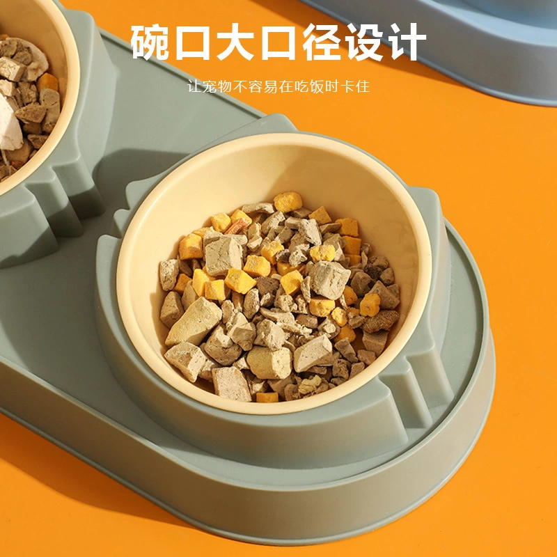 Yükseltilmiş Eğimli 2'li Kedi Köpek Mama Ve Su Kabı - Çiftli Mama Kabı ( Lisinya ) Yükseltilmiş Eğimli 2'li Kedi Köpek Mama Ve Su Kabı - Çiftli Mama Kabı ( Lisinya )