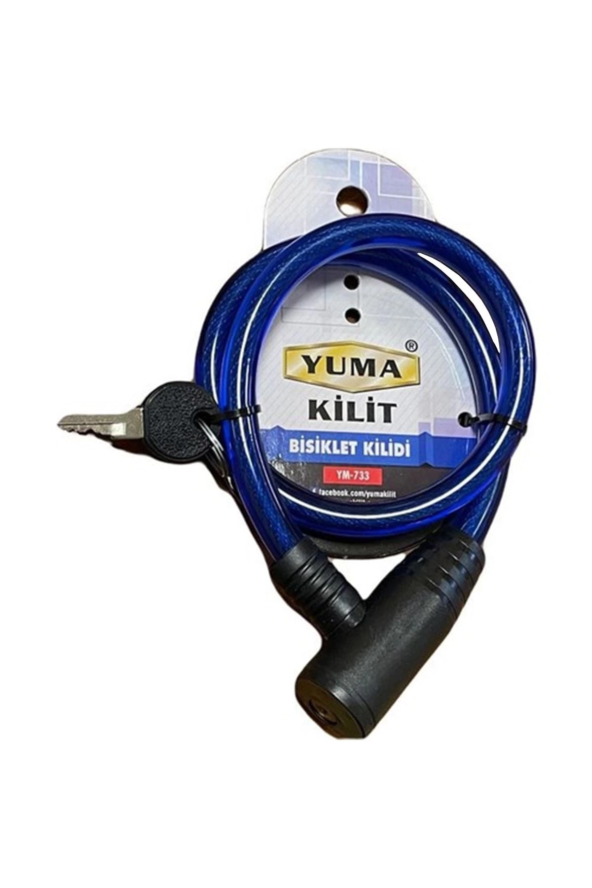 Yuma Ym-733 Mavi 65 Cm Bisiklet Kilidi ( Lisinya )