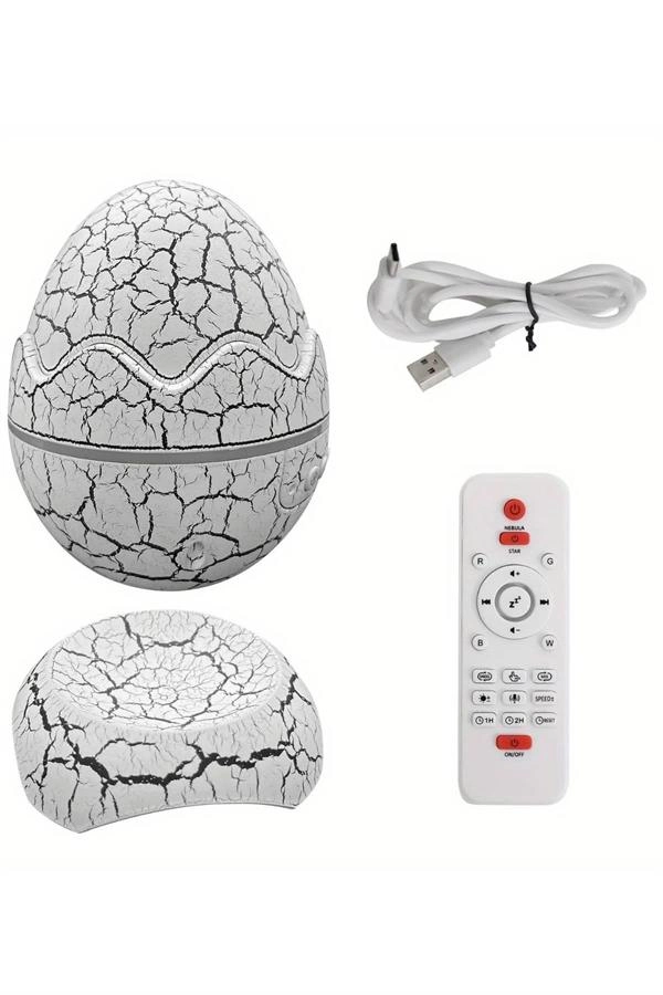 Yumurta Görünümlü Masa Ve Gece Lambası Renk Değiştirebilen Projektör ( Lisinya )