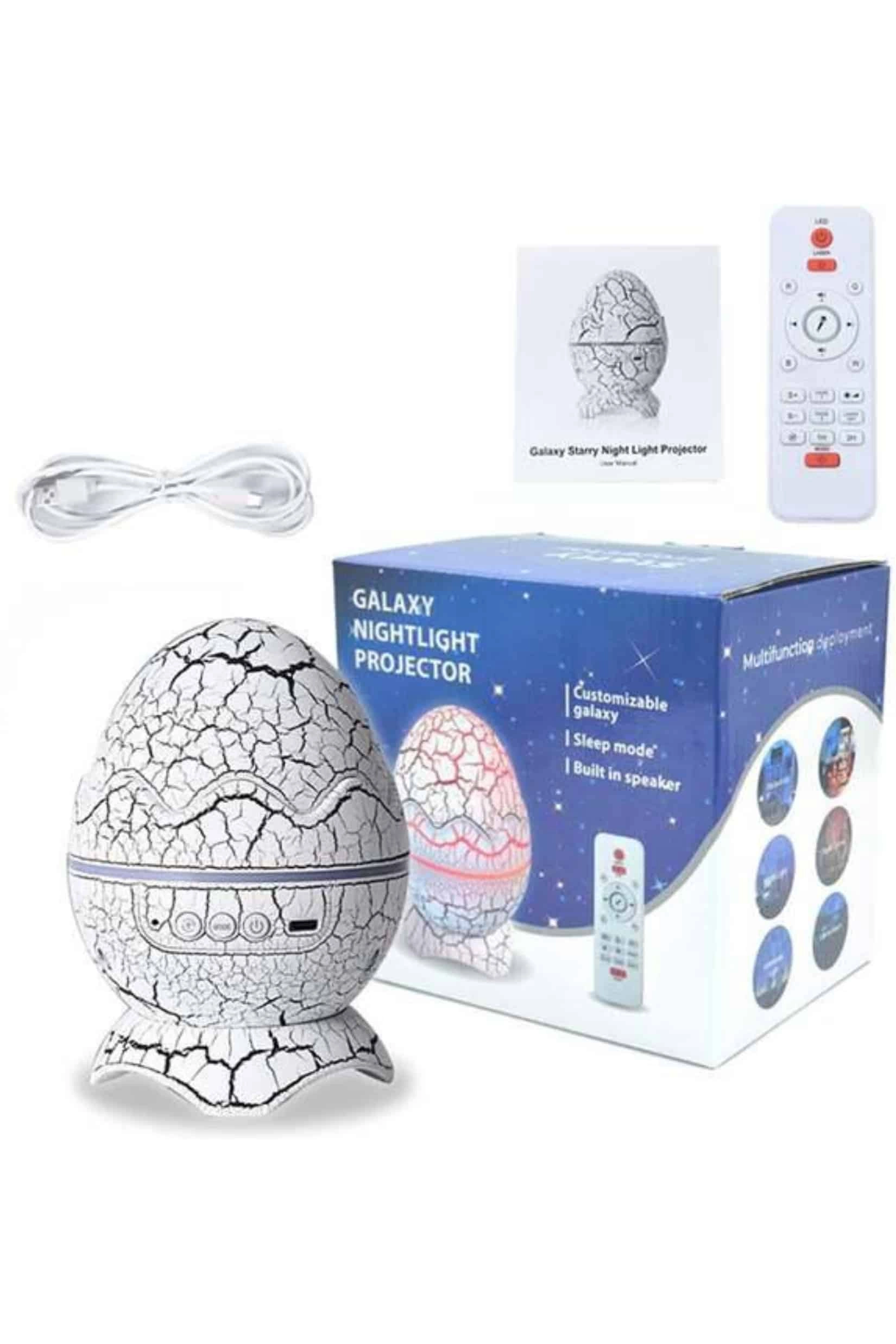 Yumurta Şeklinde Su Dalgalı Bluetooth Speaker Lamba Renkli Şarjlı ( Lisinya )