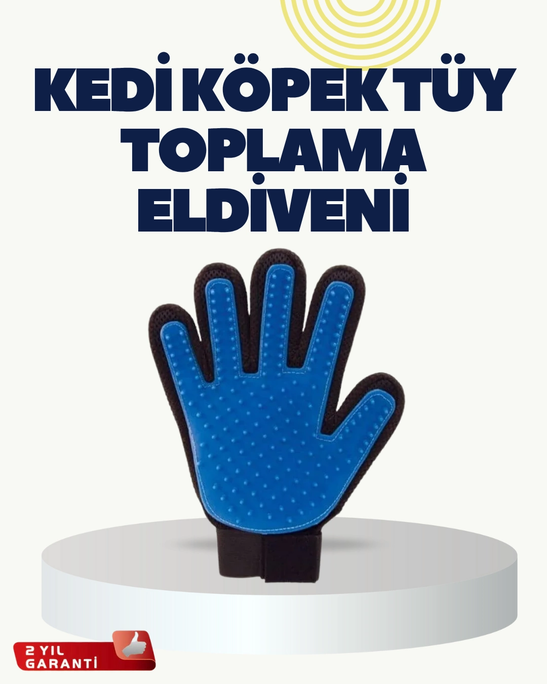 Yumuşak Silikonlu Kedi Ve Köpek Tüy Toplama Eldiveni – Masaj Etkili Tüy Dökülme Önleyici ( Lisinya )