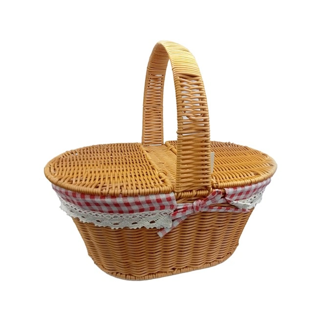 Yuvarlak Kapaklı Hasır Piknik Sepeti ( Lisinya ) Yuvarlak Kapaklı Hasır Piknik Sepeti ( Lisinya )