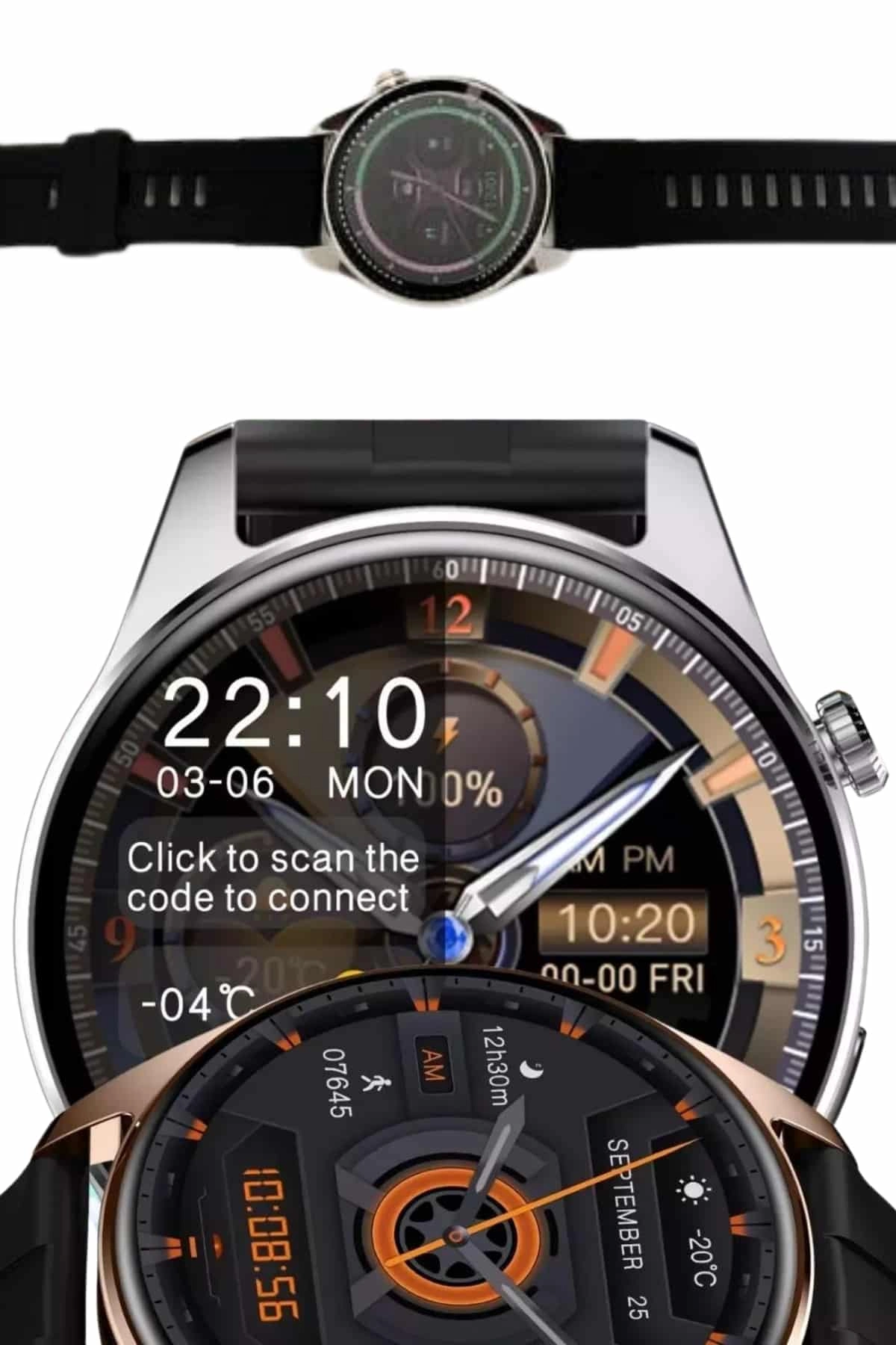 Yuvarlak Kasa 46mm Akıllı Saat Android Ve Ios Uyumlu Uyku Ve Sağlık Takibi ( Lisinya )