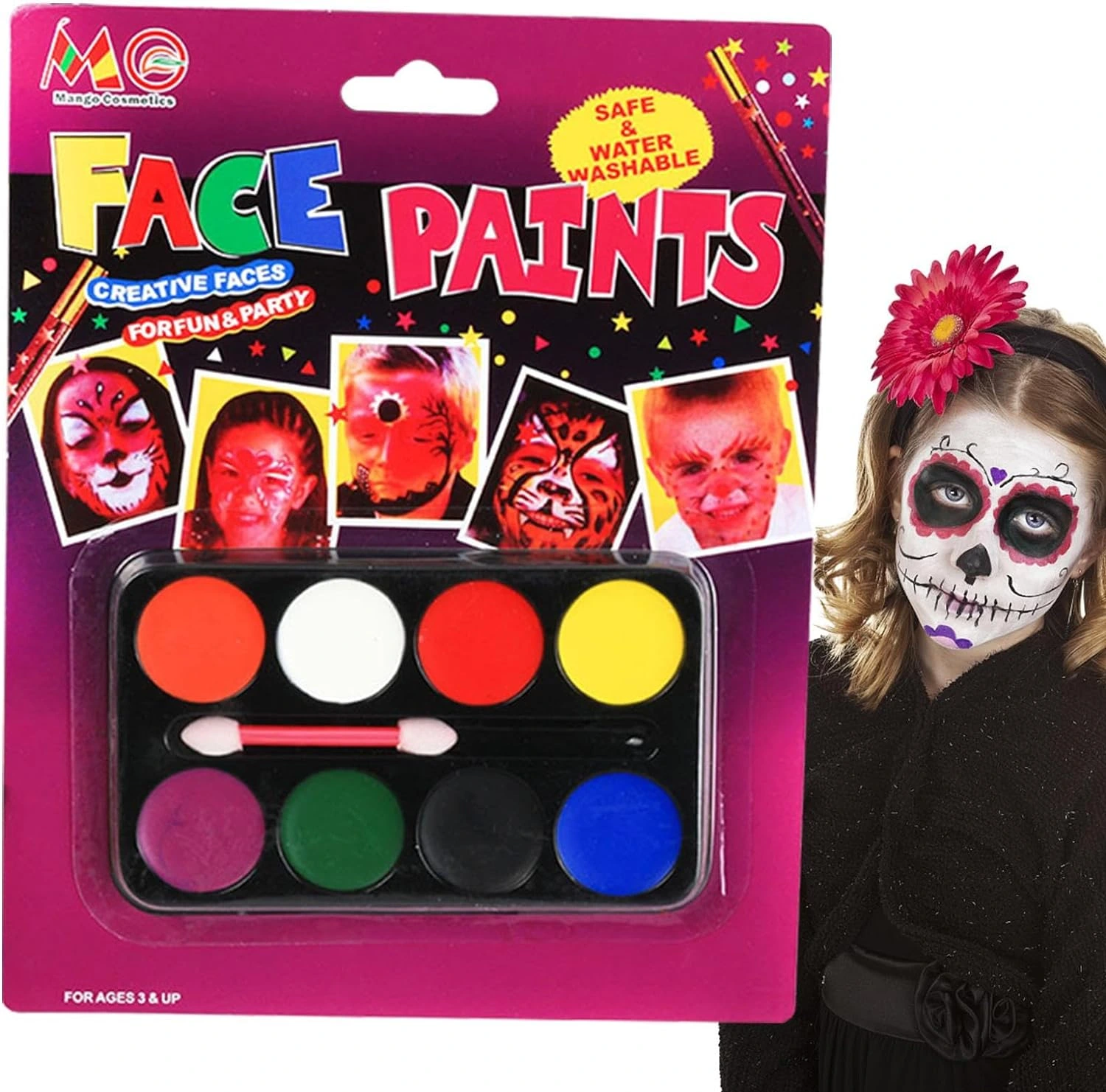 Yüz Boyama Seti 8 Renk ( Lisinya )