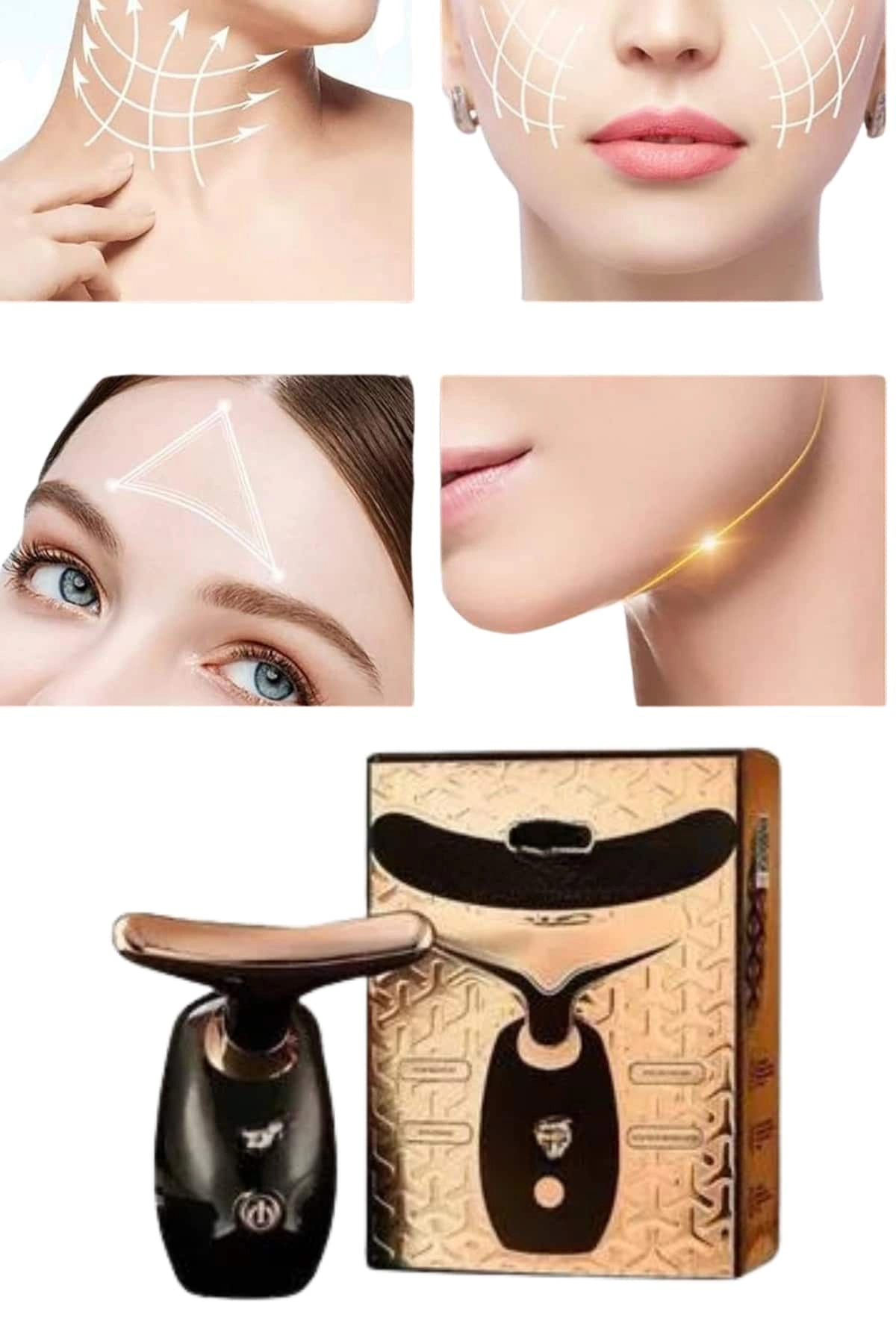 Yüz Kırışık Giderici Boyun Cilt Yüz Sıkılaştırıcı Güzellik Cihazı Gıdık Sarkma ( Lisinya )