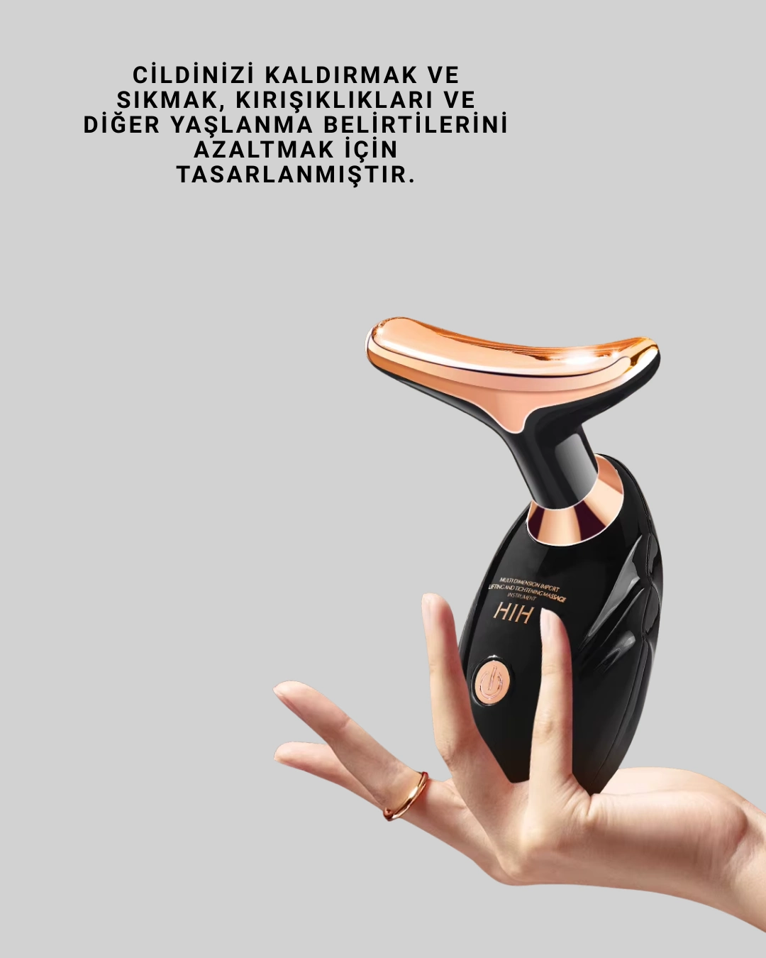 Yüz Masaj Aleti – Gözenek Sıkılaştırıcı & Cilt Yenileyici Etki ( Lisinya )