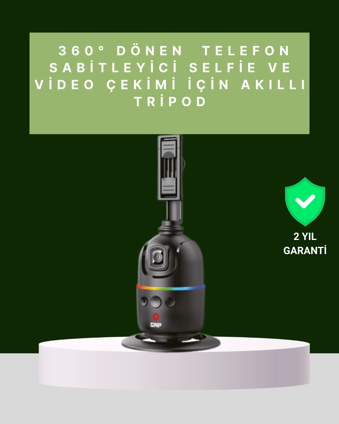 Yüz Takipli 360° Akıllı Gimbal Telefon Ve Aksiyon Kamera Uyumlu ( Lisinya )