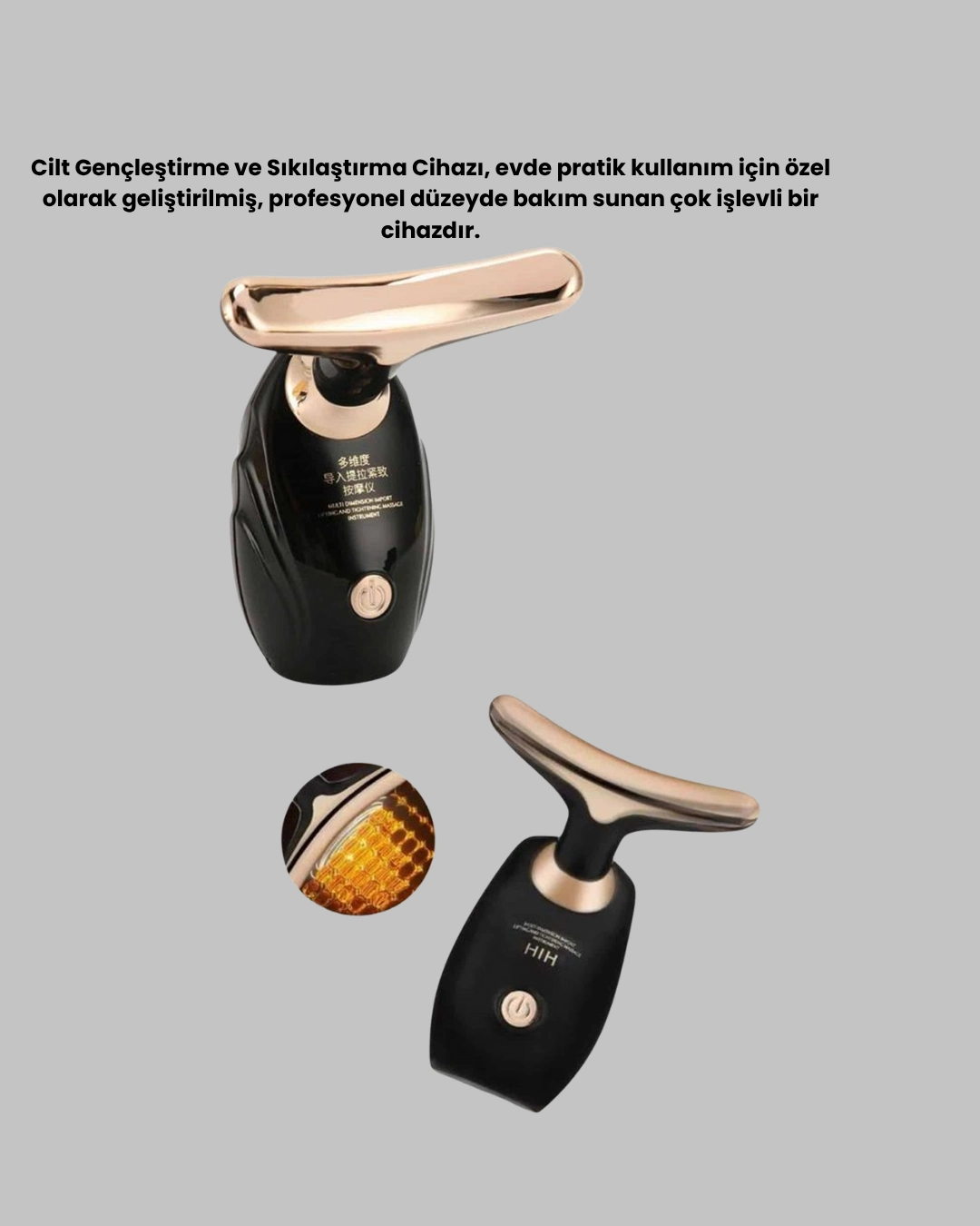 Yüz Ve Boyun İçin Cilt Sıkılaştırma Ve Kolajen Artırıcı Bakım Cihazı ( Lisinya )