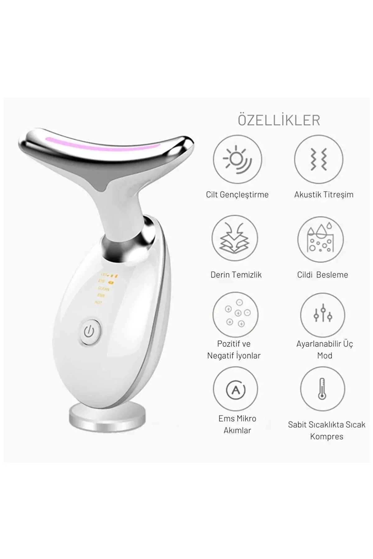 Yüz Ve Boyun Kırşıklık Giderici Ems Güzellik Cihazı ( Gıdık,sarkma,kırışıklık) ( Lisinya )