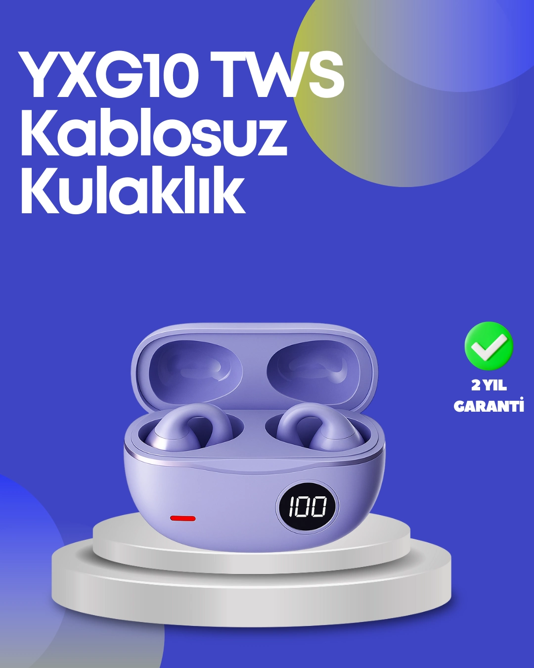Yxg10 Bluetooth Kulaklık – Cilt Dostu, Uzun Pil, Çift Dil Destekli Akıllı Tasarım ( Lisinya )
