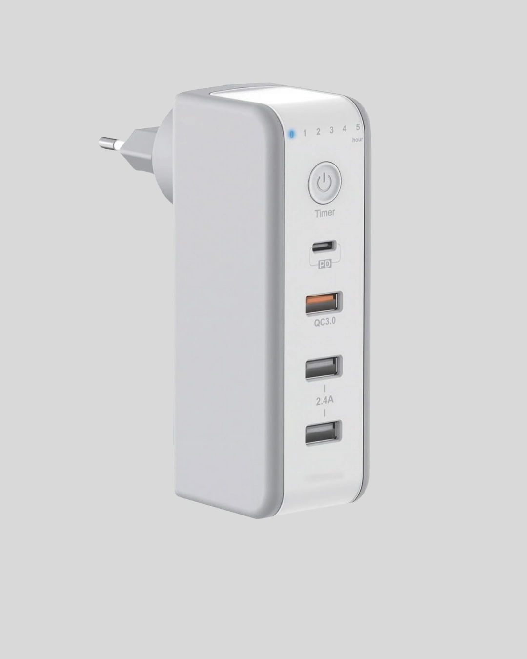 Zaman Kontrollü Şarj Cihazı 30w Hızlı Şarj Ve Çoklu Usb Çıkışı ( Lisinya )