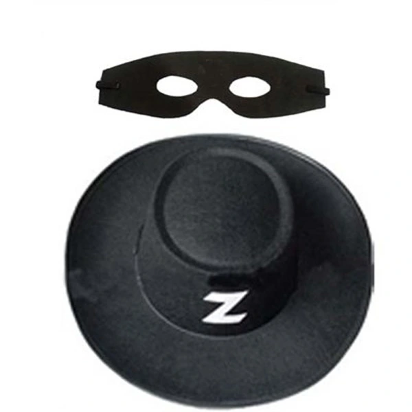 Zorro Şapka Maske Set Yetişkin ( Lisinya ) Zorro Şapka Maske Set Yetişkin ( Lisinya )