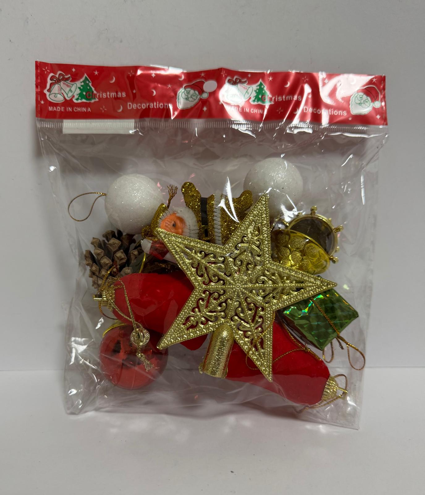 Yılbaşı Süsleri 15 Lı Set Yılbaşı Ağacı Süsü Paket 14X16 cm Yılbaşı Süsleri 15 Lı Set Yılbaşı Ağacı Süsü Paket 14X16 cm