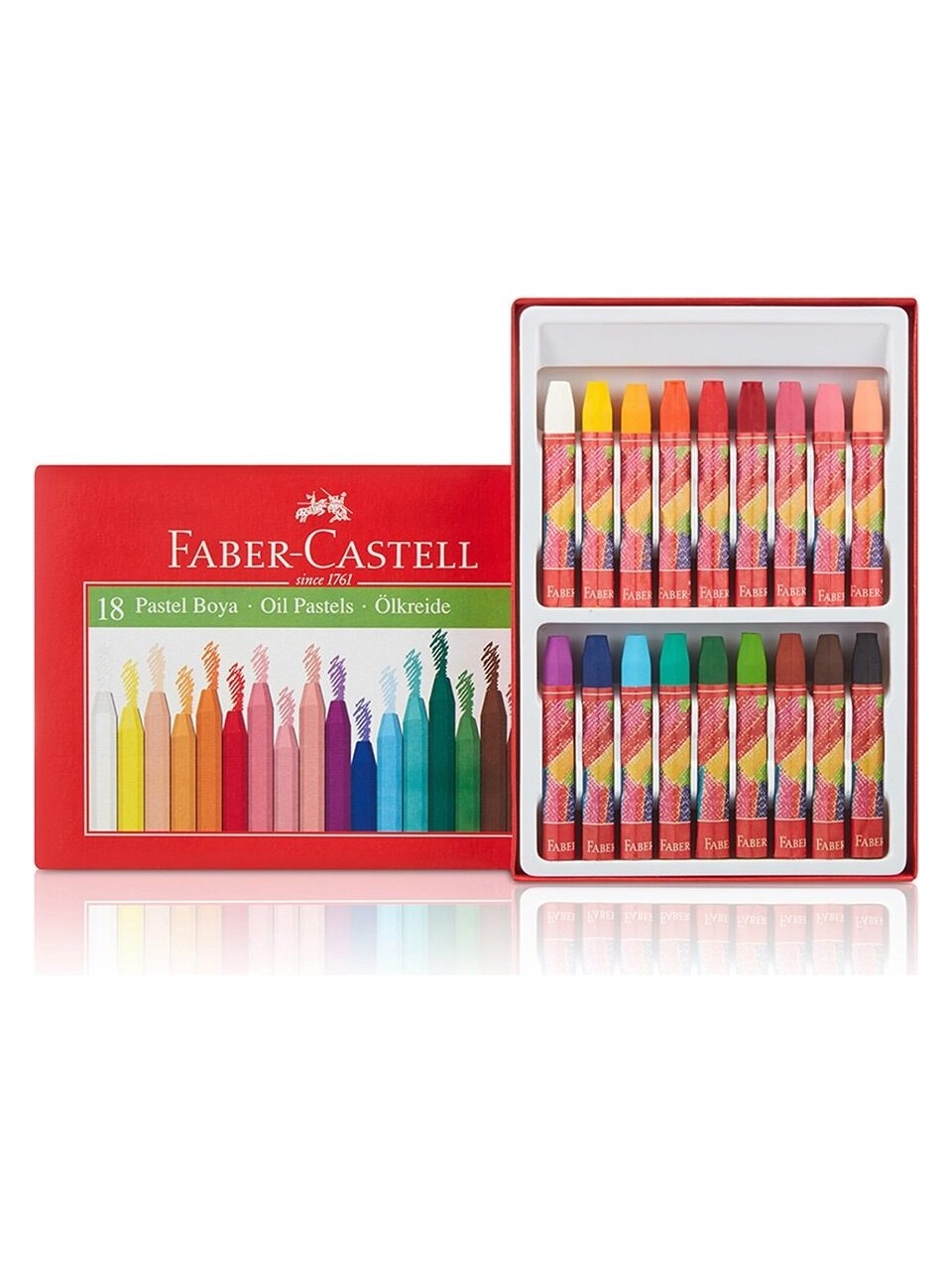 Pastel Boya 18 li Renk Büyük Boy Pastel Boya 18 li Renk Büyük Boy