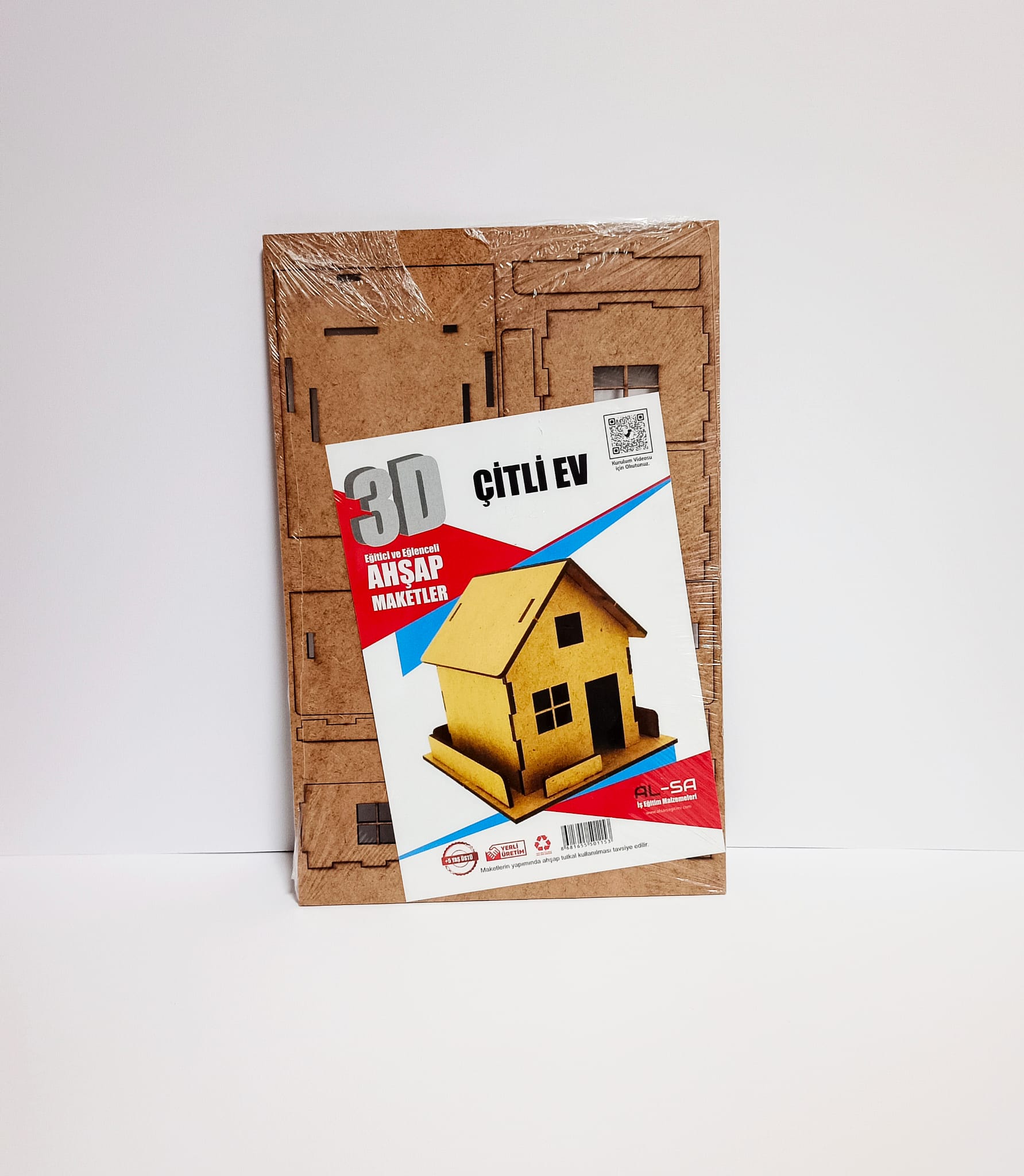 3D Ahşap Maket Çitli Ev - 1111590-20251919