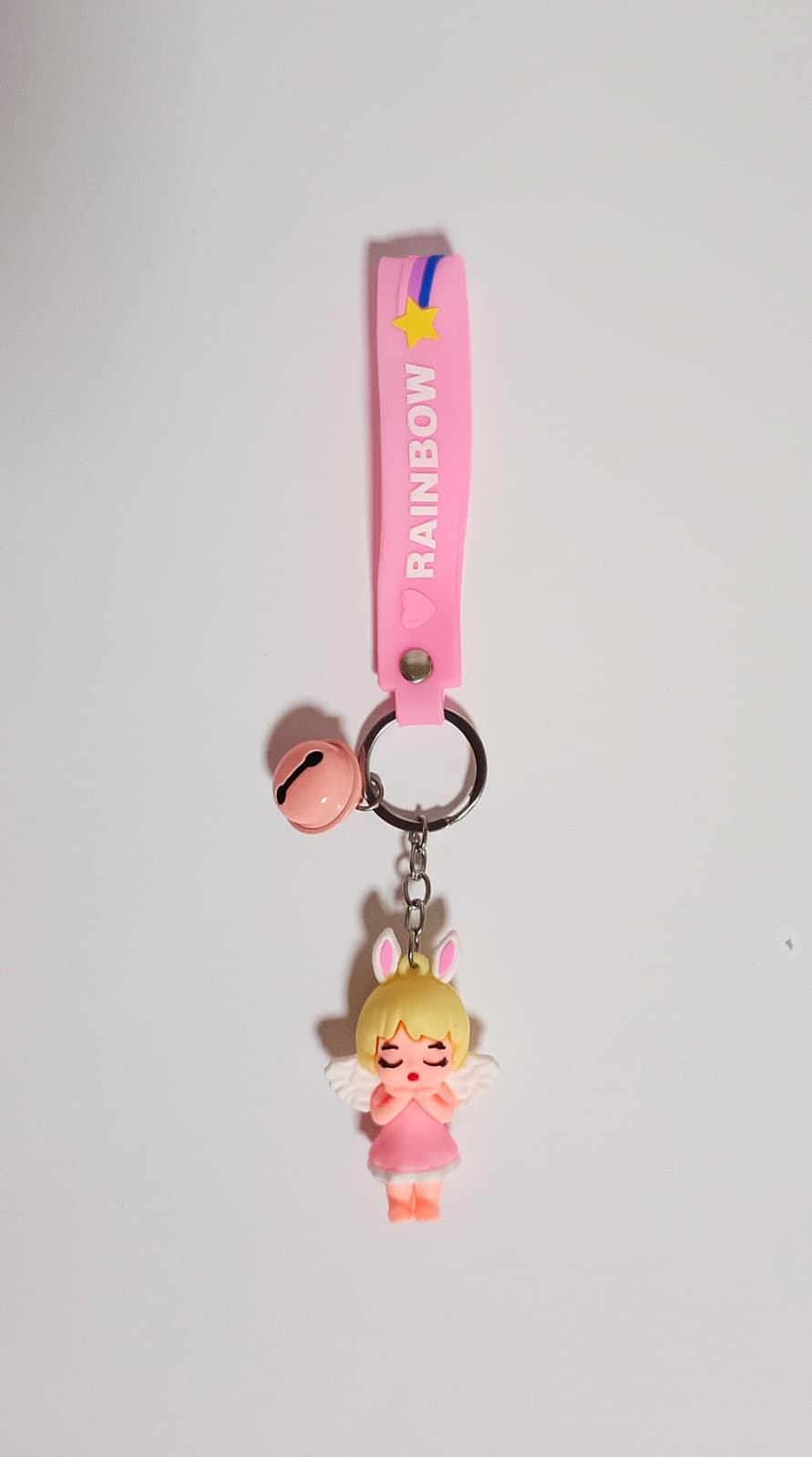 Anahtarlık Pembe Tavşan Kulaklı Melek Anahtarlık Pembe Tavşan Kulaklı Melek