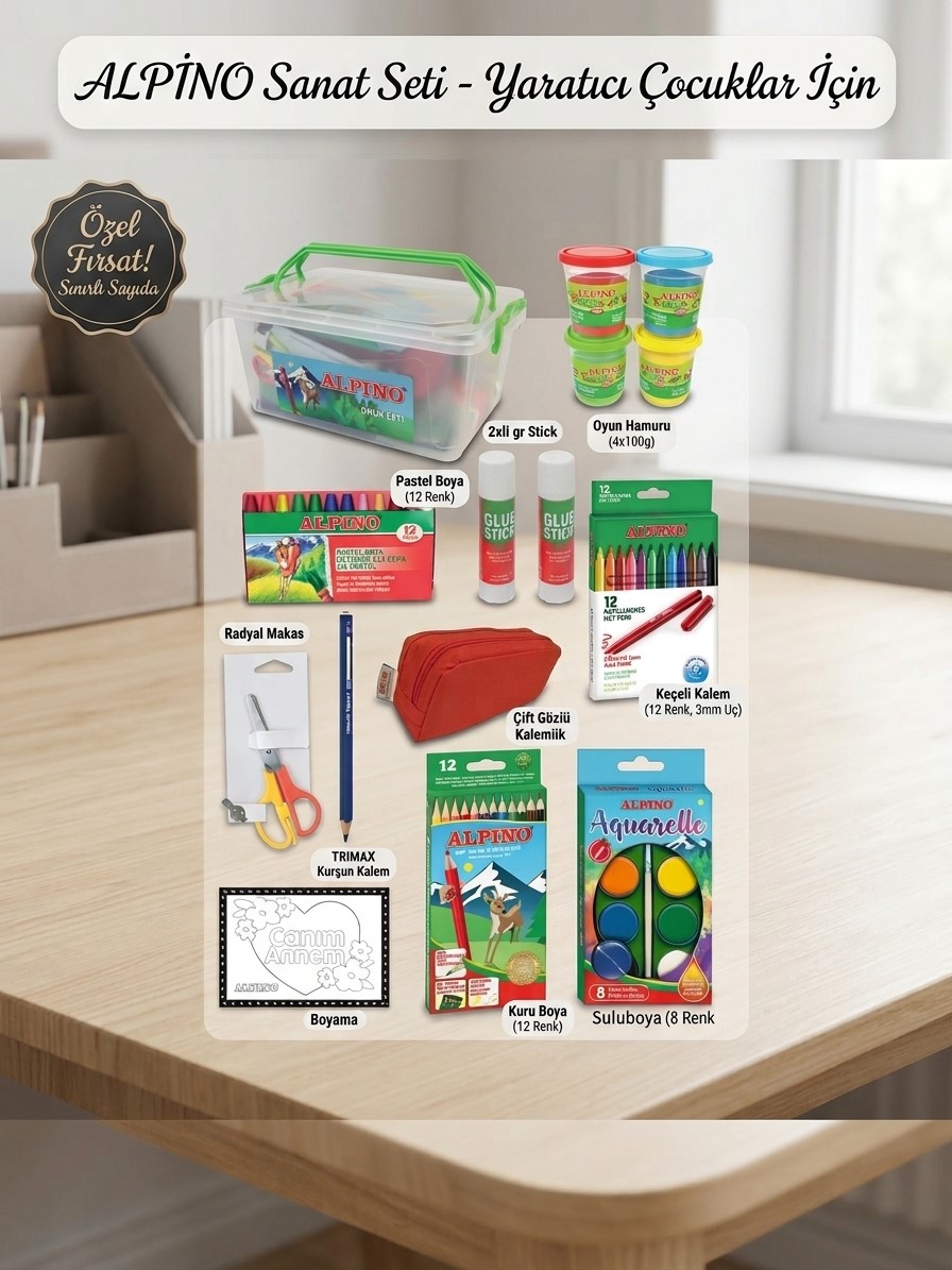 Okul Kırtasiye Seti 2025-2026 Sezonu Plastik Kutulu