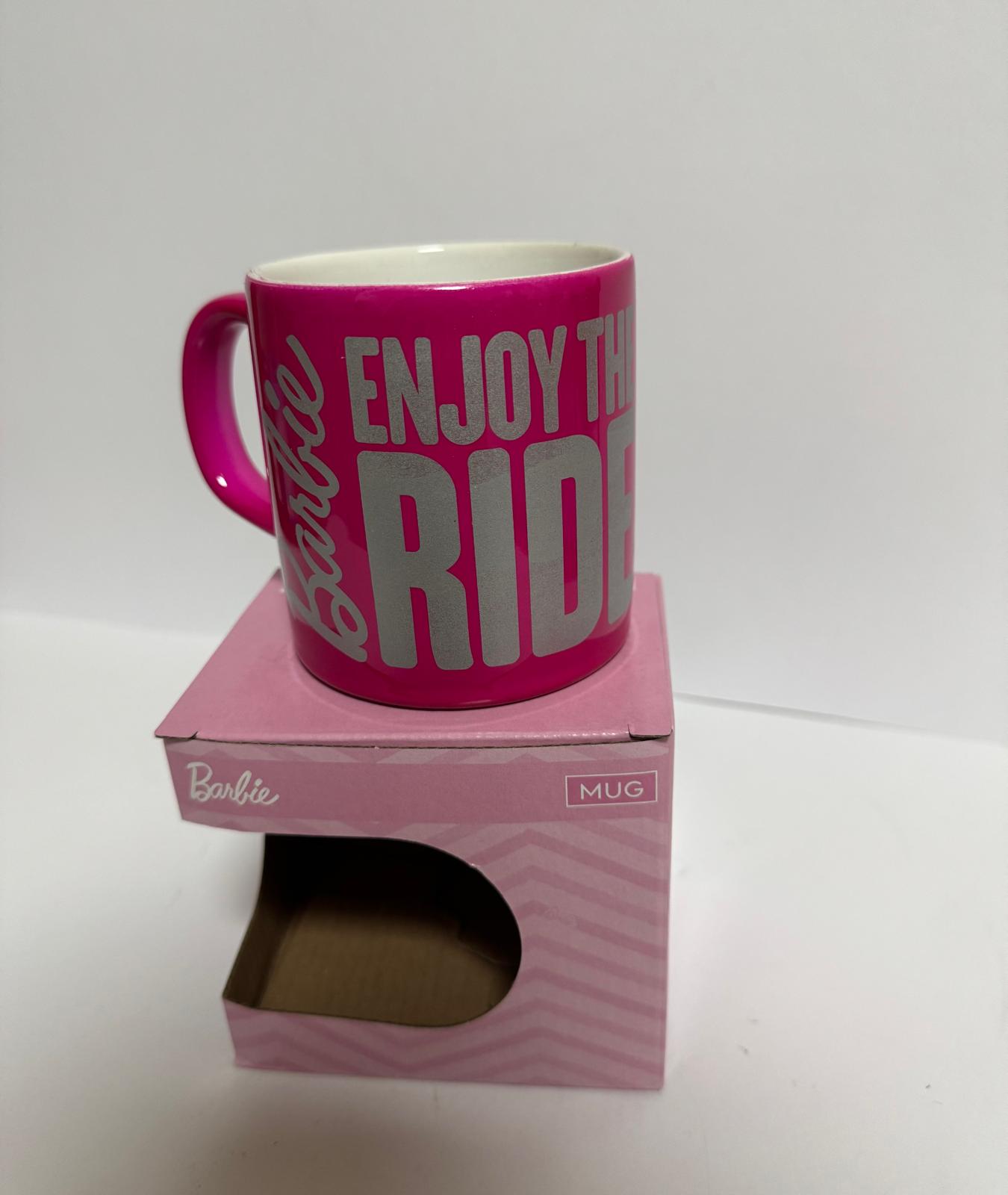 Seramik 1.Sınıf Kupa  Pembe-Gri Detaylı