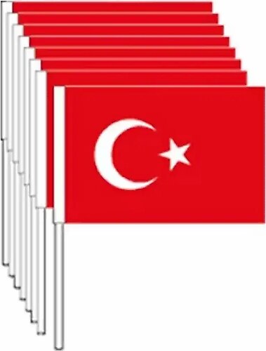 Bayrak- Kağıt Sopalı Küçük Türk- 80'li Bayrak- Kağıt Sopalı Küçük Türk- 80'li