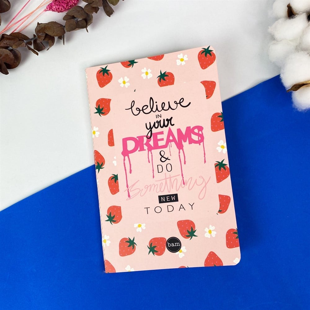 Believe In Your Dreams Tasarımlı Terzi Dikişli Defter - 1111222-20251919