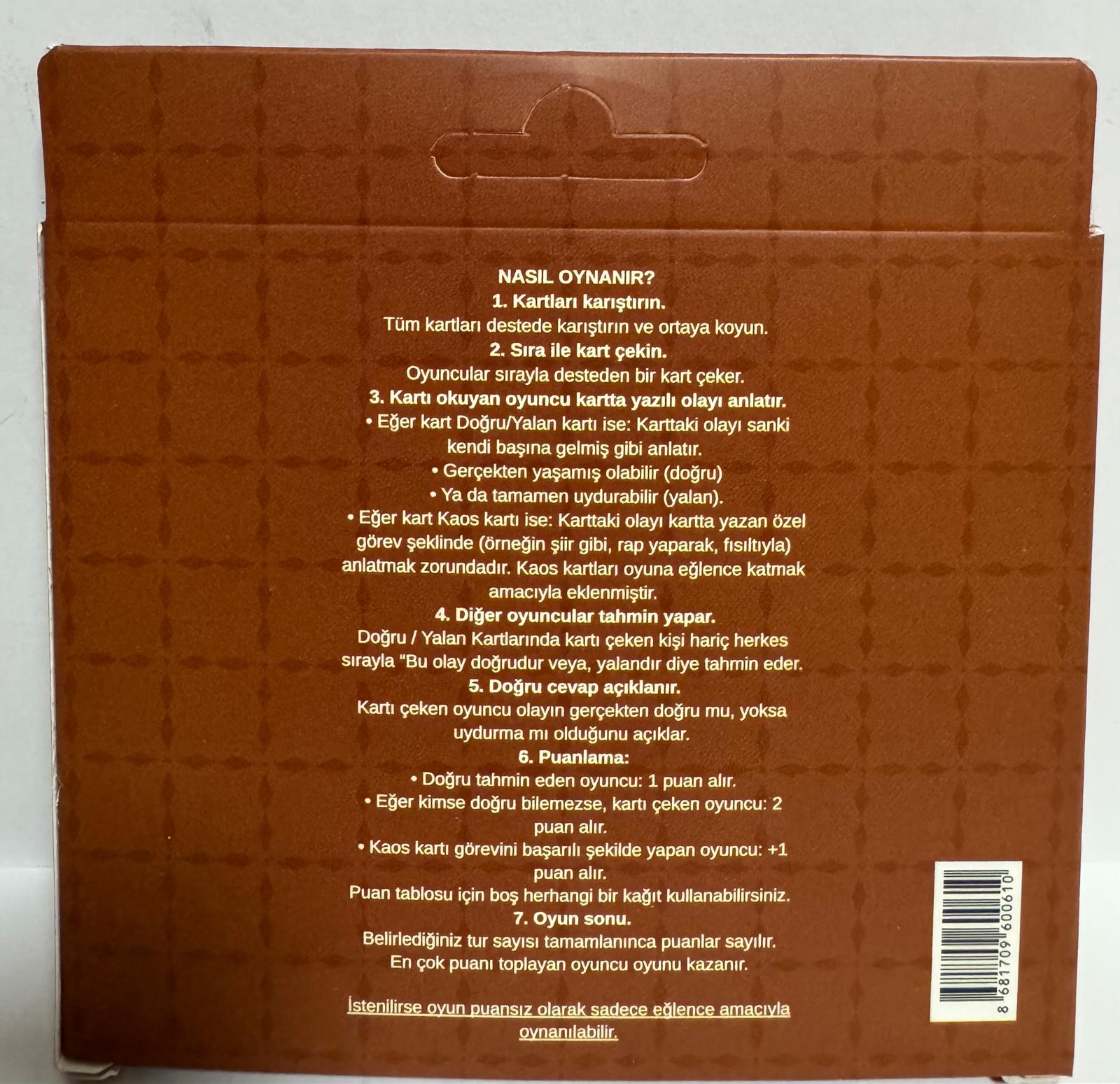 DOĞRU MU YALAN MI DOĞRU MU YALAN MI