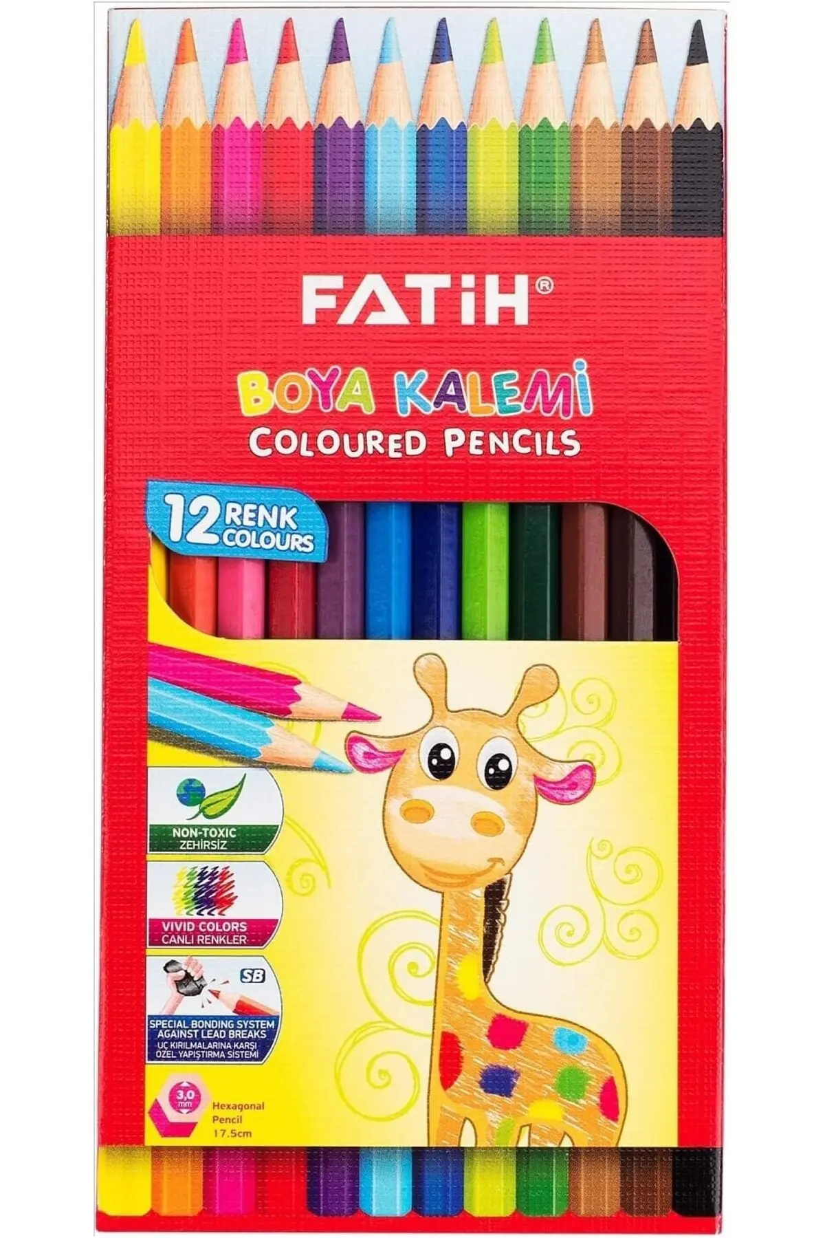 Kuru Boya 12 li Tam Boya  Karton Kutu