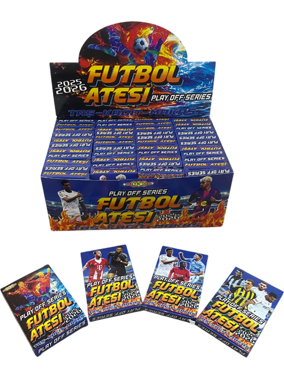 Futbol Ateşi Play Off Series Taş Kağıt Makas Sporcu 48 Kutu Tam Paket