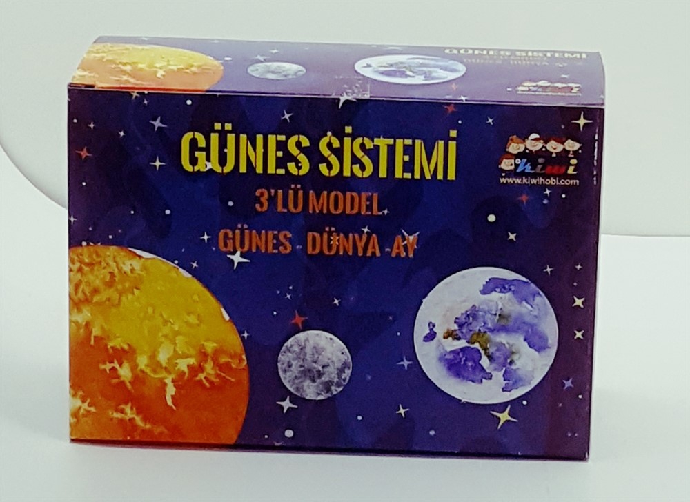 Güneş Sistemi 3 lü Model Güneş Dünya Ay - 1111276-20251919