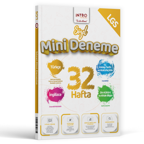 İNTRO 8.SINIF MİNİ DENEME 32 HAFTA SÖZEL - 26-27 İNTRO 8.SINIF MİNİ DENEME 32 HAFTA SÖZEL - 26-27
